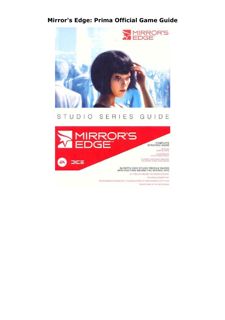 PDF Mirror's Edge: Prima Official Game Guide
