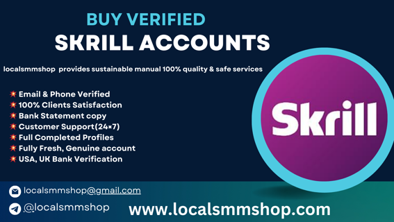 How to Buy Verified Skrill Account Fast in 2024