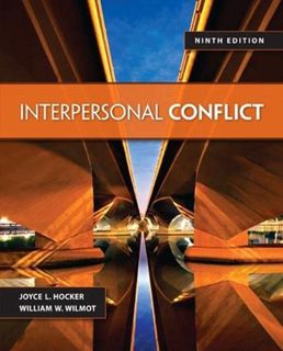 [READ] KINDLE PDF EBOOK EPUB Interpersonal Conflict by  William Wilmot &  Joyce Hocker 💗