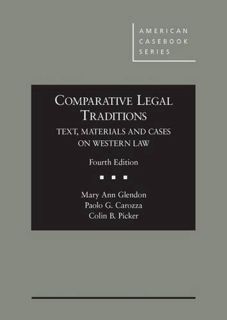 Read [EPUB KINDLE PDF EBOOK] Comparative Legal Traditions, Text, Materials and Cases on Western Law,