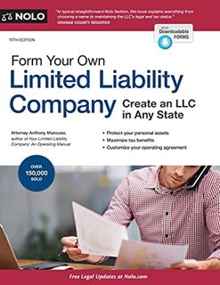[READ] [PDF EBOOK EPUB KINDLE] Form Your Own Limited Liability Company: Create An LLC in Any State b