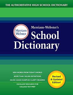 GET [EPUB KINDLE PDF EBOOK] Merriam-Webster's School Dictionary, Newest Edition | The Authoritative