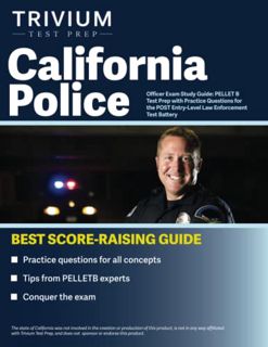 [Access] EBOOK EPUB KINDLE PDF California Police Officer Exam Study Guide: PELLET B Test Prep with P