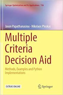 READ [KINDLE PDF EBOOK EPUB] Multiple Criteria Decision Aid: Methods, Examples and Python Implementa