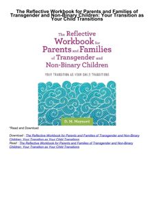 ❤pdf The Reflective Workbook for Parents and Families of Transgender and Non-Binary