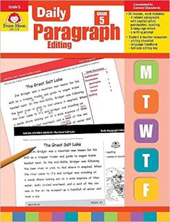 [DOWNLOAD] ?? PDF Evan-Moor Daily Paragraph Editing, Grade 5 Full Books
