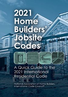 READ⚡[PDF]✔ Read [PDF] 2021 Home Builders' Jobsite Codes Free