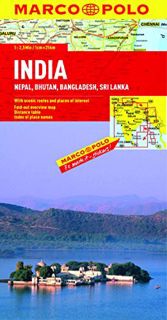 VIEW KINDLE PDF EBOOK EPUB India, Nepal, Bhutan, Bangladesh, Sri Lanka (Marco Polo Maps) by  Marco P
