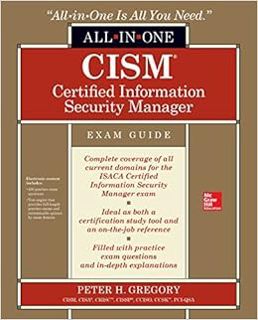 ACCESS KINDLE PDF EBOOK EPUB CISM Certified Information Security Manager All-in-One Exam Guide by Pe