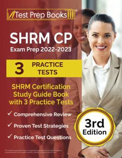 Get PDF EBOOK EPUB KINDLE SHRM CP Exam Prep 2022-2023: SHRM Certification Study Guide Book with 3 Pr