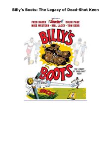 [PDF] DOWNLOAD Billy's Boots: The Legacy of Dead-Shot Keen