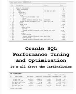 VIEW [EPUB KINDLE PDF EBOOK] Oracle SQL Performance Tuning and Optimization: It's all about the Card