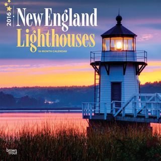 GET [EPUB KINDLE PDF EBOOK] Lighthouses, New England 2016 Square 12x12 (Multilingual Edition) by  Br