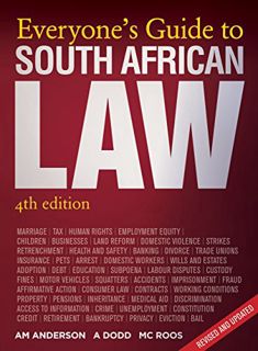 Read [KINDLE PDF EBOOK EPUB] Everyone’s Guide to South African Law: 4th Edition by  Adriaan Anderson
