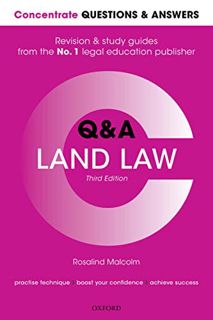 Read PDF EBOOK EPUB KINDLE Concentrate Questions and Answers Land Law: Law Q&A Revision and Study Gu