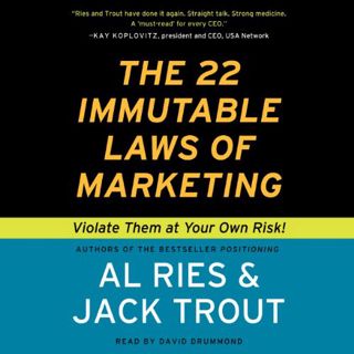 VIEW EPUB KINDLE PDF EBOOK The 22 Immutable Laws of Marketing by  Al Ries,David Drummond,Jack Trout,