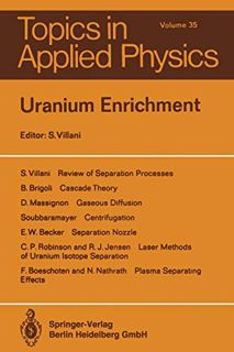 READ PDF EBOOK EPUB KINDLE Uranium Enrichment (Topics in Applied Physics, 35) by  S. Villani ☑️