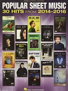 Access [PDF EBOOK EPUB KINDLE] Popular Sheet Music: 30 Hits from 2014-2016 - Piano, Vocal and Guitar