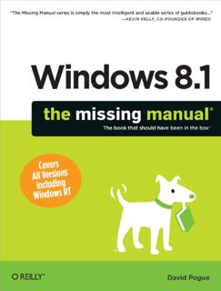 Get KINDLE PDF EBOOK EPUB Windows 8.1: The Missing Manual (Missing Manuals) by  David Pogue ✔️
