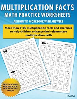[ACCESS] PDF EBOOK EPUB KINDLE Multiplication Facts Math Worksheet Practice Arithmetic Workbook With