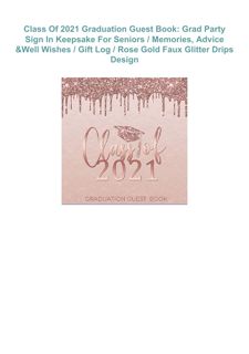 Download ⚡️ Class Of 2021 Graduation Guest Book: Grad Party Sign In Keepsake For Seniors / Memo