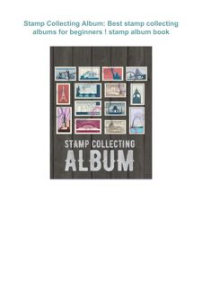 [PDF]❤️Download ⚡️ Stamp Collecting Album: Best stamp collecting albums for beginners ! stamp a