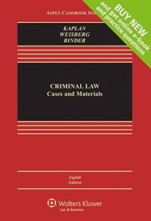 Get PDF EBOOK EPUB KINDLE Criminal Law: Cases and Materials [Connected Casebook] (Aspen Casebook) by