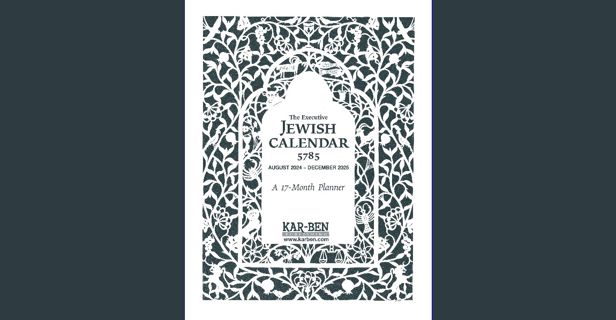ebook read pdf 🌟 Executive Jewish Calendar 5785: 2024-2025 (Jewish Calendars) Read online