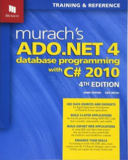 [View] EPUB KINDLE PDF EBOOK Murach's ADO.NET 4 Database Programming with C# 2010 (Murach: Training