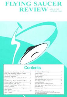 [View] EPUB KINDLE PDF EBOOK Flying Saucer Review - Vol 41, N. 1: Spring 1996 (FSR) by  Gordon Creig