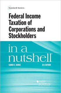 READ [PDF EBOOK EPUB KINDLE] Federal Income Taxation of Corporations and Stockholders in a Nutshell