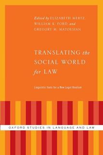 Read [PDF] Translating the Social World for Law: Linguistic Tools for a New Legal Realism