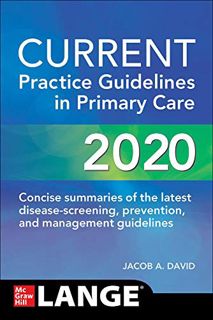 Access [EPUB KINDLE PDF EBOOK] CURRENT Practice Guidelines in Primary Care 2020 by  Joseph Esherick,