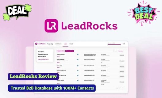 🔥LeadRocks Review -  Ultimate B2B Database 2024 [ Lifetime Deal]🚀