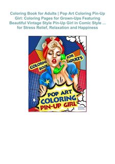 Download ⚡️[EBOOK]❤️ Coloring Book for Adults | Pop Art Coloring Pin-Up Girl: Coloring Pages fo