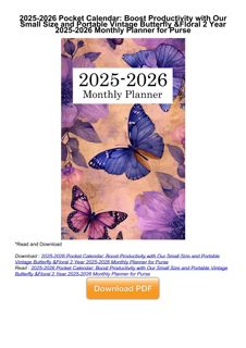 get⚡[PDF]❤ 2025-2026 Pocket Calendar: Boost Productivity with Our Small Size and Portable Vintage Bu