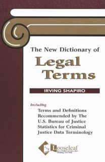 ACCESS [EBOOK EPUB KINDLE PDF] New Dictionary of Legal Terms by  Irving Shapiro 💌