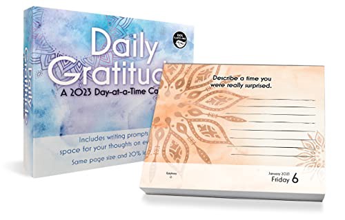 READ [PDF EBOOK EPUB KINDLE] 2023 Daily Gratitude Day-at-a-Time Box Calendar by  Trends Internationa
