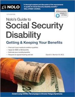 Read [PDF] Nolo's Guide to Social Security Disability: Getting & Keeping Your