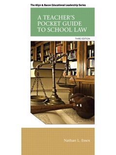 DOWNLOAD(PDF) Teacher's Pocket Guide to School Law, A (Allyn & Bacon Educational