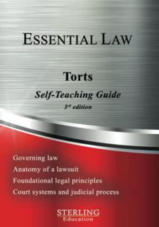 [View] [KINDLE PDF EBOOK EPUB] Torts: Essential Law Self-Teaching Guide (Essential Law Self-Teaching