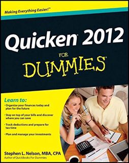 [Access] KINDLE PDF EBOOK EPUB Quicken 2012 For Dummies by  Stephen L. Nelson 📙