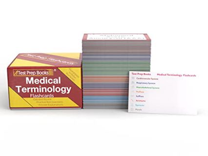 [Get] [EBOOK EPUB KINDLE PDF] Medical Terminology Flash Cards 2023-2024: Med Term Flashcards for Hea