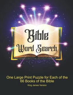 [Read] [PDF EBOOK EPUB KINDLE] Bible Word Search: One Large Print Puzzle for Each of the 66 Books of