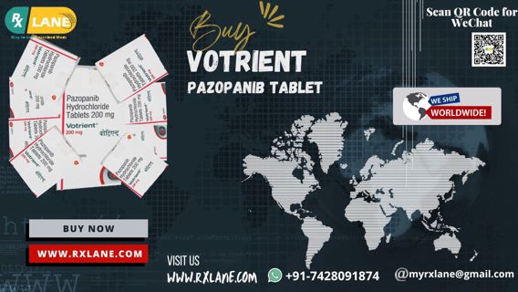 Pazopanib Tablet Cost | Votrient Wholesale Supplier | Original Pazopanib Price USA