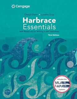 READ EPUB KINDLE PDF EBOOK Harbrace Essentials w/ Resources for Writing in the Disciplines (w/ MLA9E