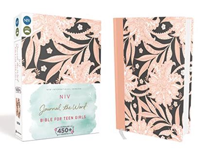 VIEW [KINDLE PDF EBOOK EPUB] NIV, Journal the Word Bible for Teen Girls, Hardcover, Pink Floral, Red