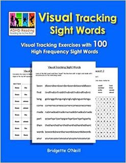Access EBOOK EPUB KINDLE PDF Visual Tracking Sight Words: Visual Tracking Exercises with 100 High Fr