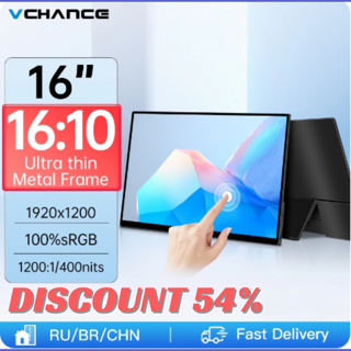 VCHANCE 16inch Portable Monitor 1920x1200p 16:10 100%sRGB HDR 400Cd/m² Game Display