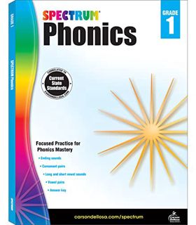 ACCESS KINDLE PDF EBOOK EPUB Spectrum Paperback Phonics Workbook, Grade 1, Ages 6 - 7 by  Spectrum �